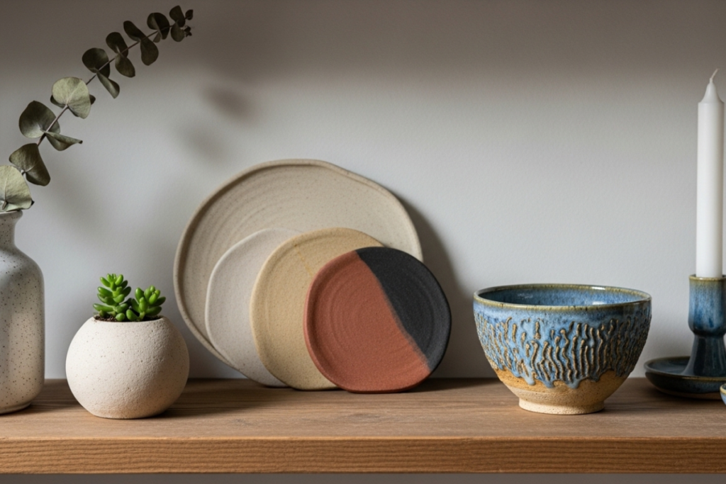 Handgefertigte Keramik Wohnaccessoires für die Inneneinrichtung Handgefertigte Keramik