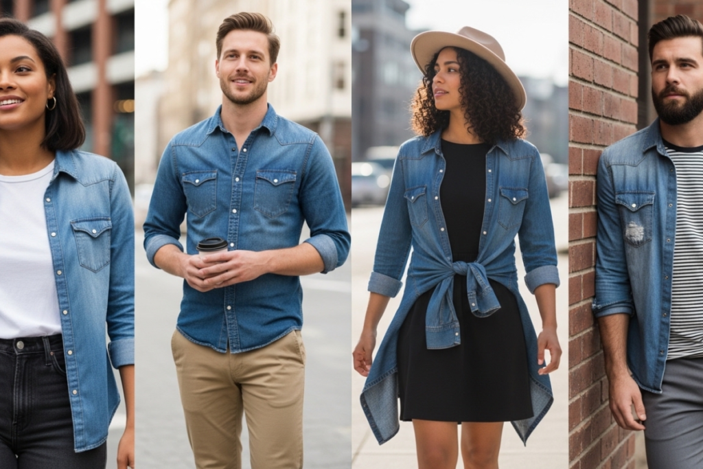 Jeanshemden für Herren: Der lässige Klassiker, der einfach immer geht Jeanshemden für Herren